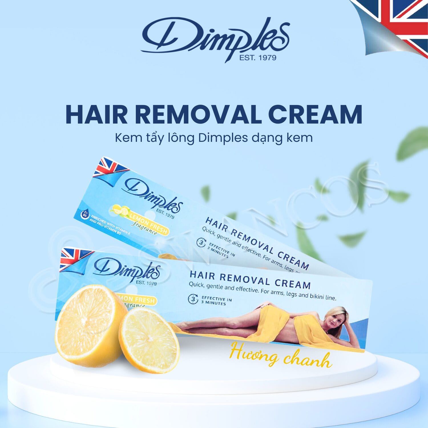 1 kem tẩy lông Dimples